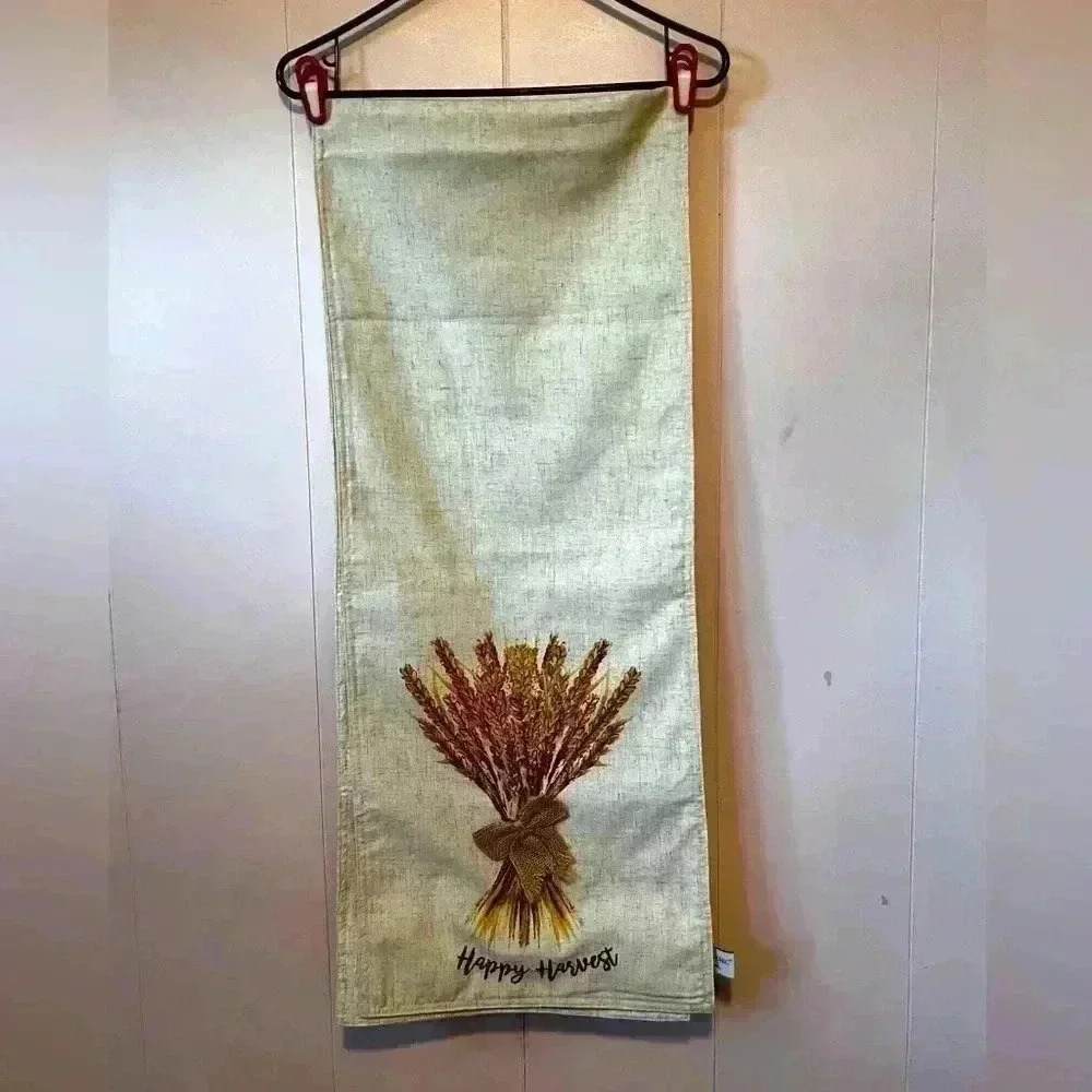 70x14 Happy Harvest Table Runner for Autumn/Fall Thanksgiving